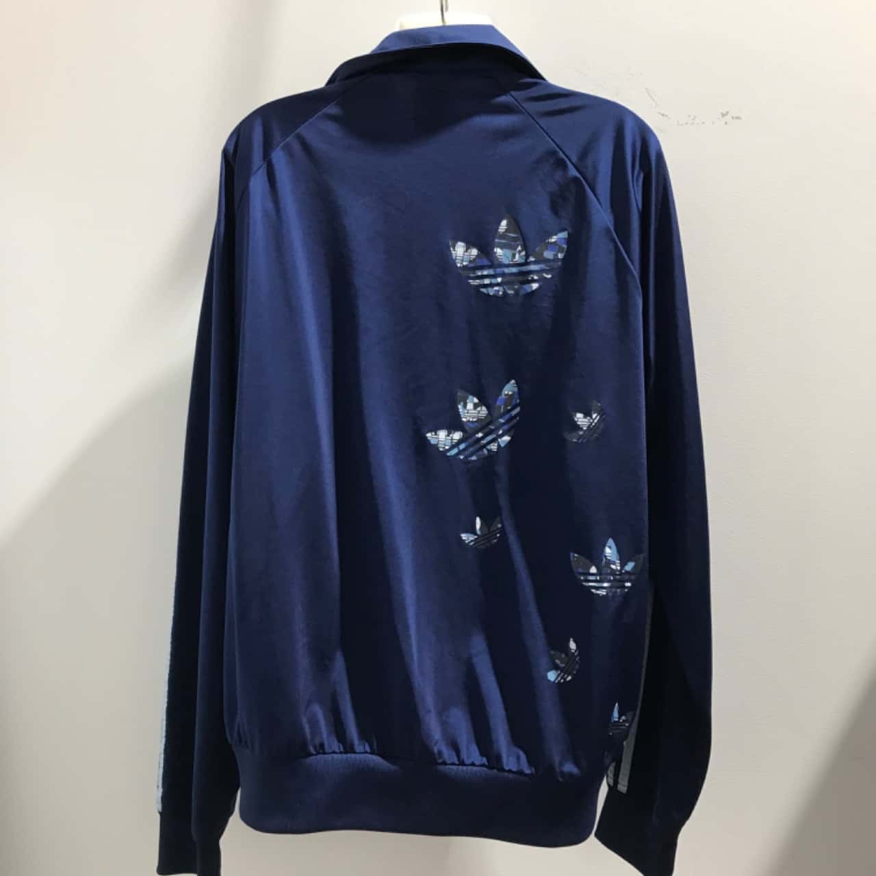 Adidas - Mens Size L, Blue, Geometric patterns. Track suit jacket ...