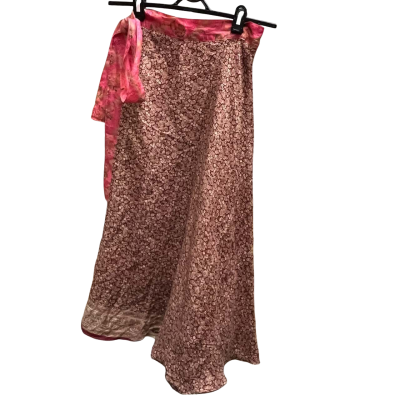 KESHET Size M Midi Reversible Wrap Skirt