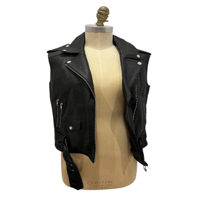 NEW Barneys New York Womens Vest Size 8 Black  