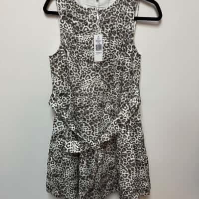 Saba Womens  Size 6 Mini Dress Animal print / Brown / White 