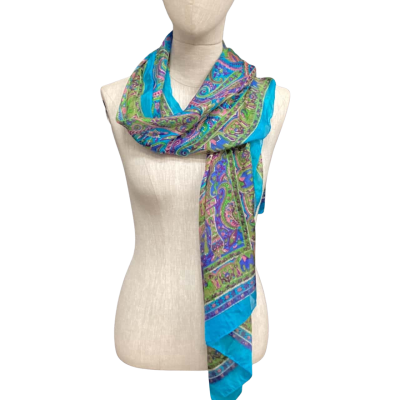 Indian Silk Scarf Multicoloured 