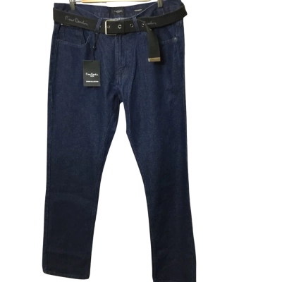 Pierre Cardin Mens Regular Fit Jeans Size 34 Blue 