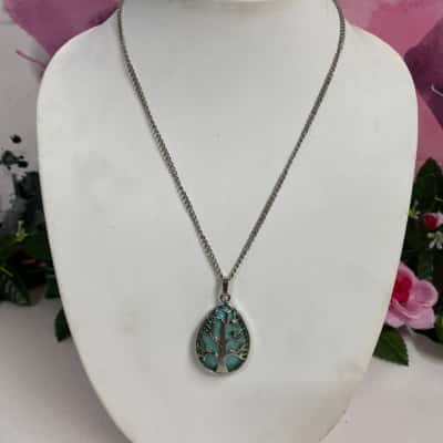 Tree Of Life Gemstone Pendant- please read description 