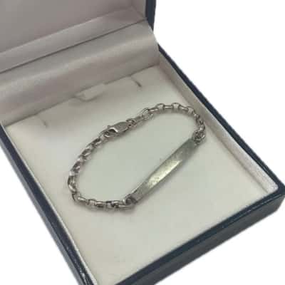  Kids Sterling Silver Engravable Bracelet