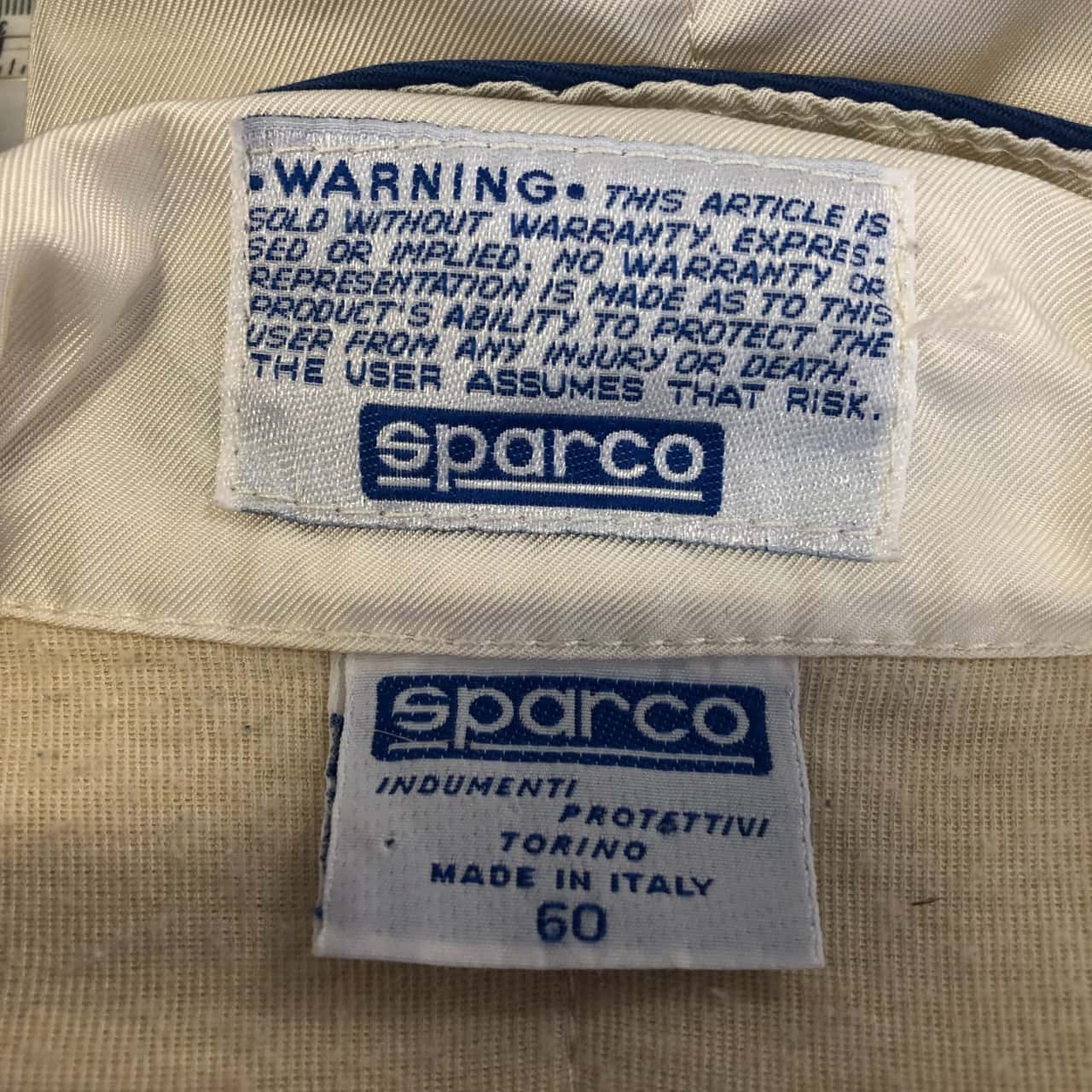 Vintage Car Racing Suit Made in Italy