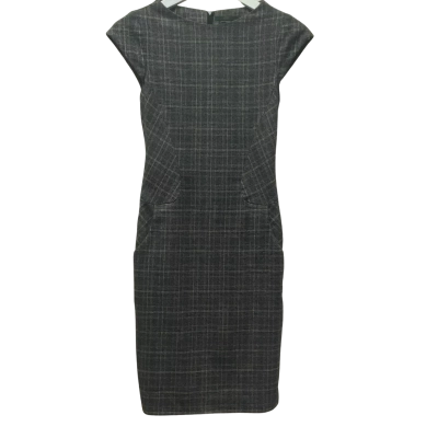 Cue Womens Size 6 Work Dress Checked 