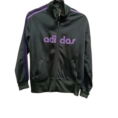 Adidas Womens Track Jacket Black  / Purple   Size L
