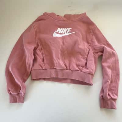Nike Kids Pink Hoodie Jumper Size M 