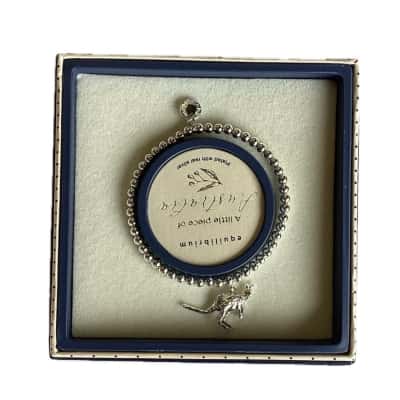 Womens / Childrens Equilibrium Silver Plated Beaded Bracelet / Bracelet Silver 