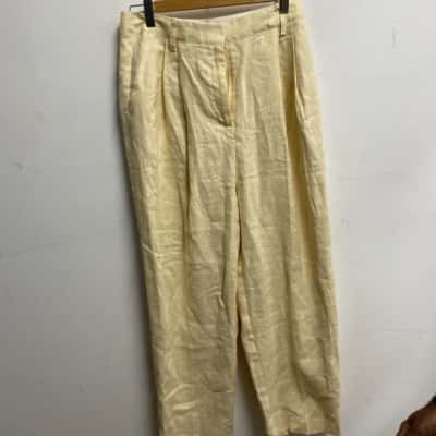 Dissh Womens  Size 10 Wide Leg Pants Beige 