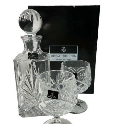 Royal Doultan Brandy Decanter Set