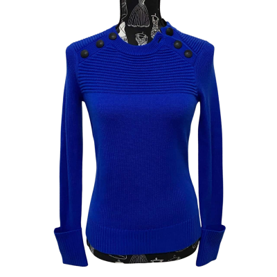 Portmans Womens  Size XS Crew Neck Jumper Blue Diamond BNWT