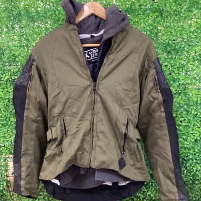  Womens SS strength & Speed  Size S Biker Jacket Khaki 