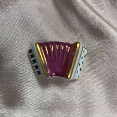 Limoges France Piano Accordion Miniature 