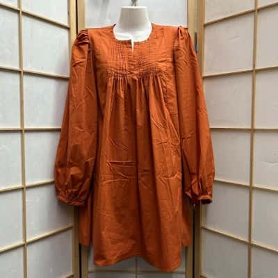 Little Lies Women's  Size 12 Long Sleeve Dress / Mini Dress Brown 