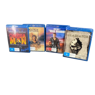 Action-Adventure Movies x 4 Blu-Ray (Sealed)