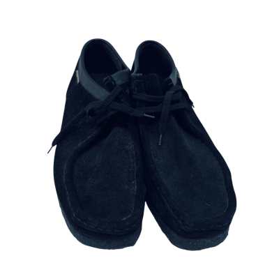 Classic Men’s Black Suede Shoes – Grasshopper by Watson, Size 11