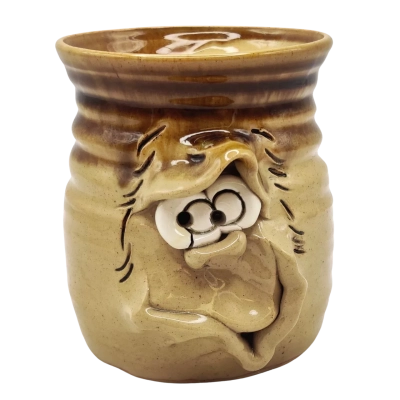 As New/Unused Pretty Ugly Pottery Jar Made In Wales