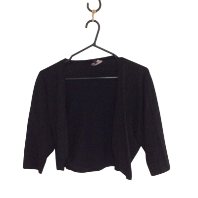 Phase Eight Womens Size 14 3/4 Sleeve Top / Cropped Top Black  
