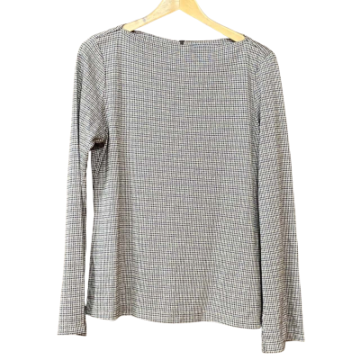 BNWT Veronika Maine Womens Size 16 Brown Patterned Long Sleeve Top 