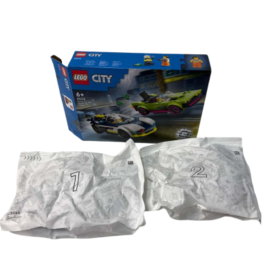 New Lego city police and muscle car 