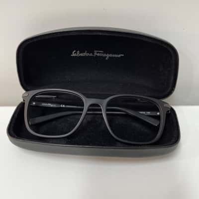 Salvatore Ferragamo Glasses Frame only Unisex Black  