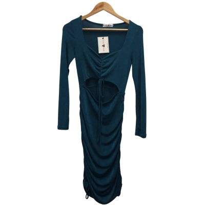 Minx & Moss Womens  Size 8 Midi Dress Teal BNWT