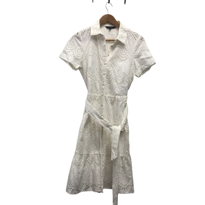 Portmans Womens  Size 10 Midi Dress White 