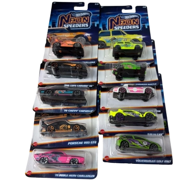 BNIB Hot wheels Neon speeders x10
