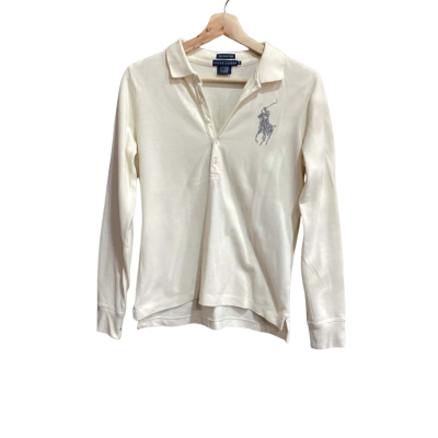 Ralph Lauren Long Sleeve Top Cream Size M