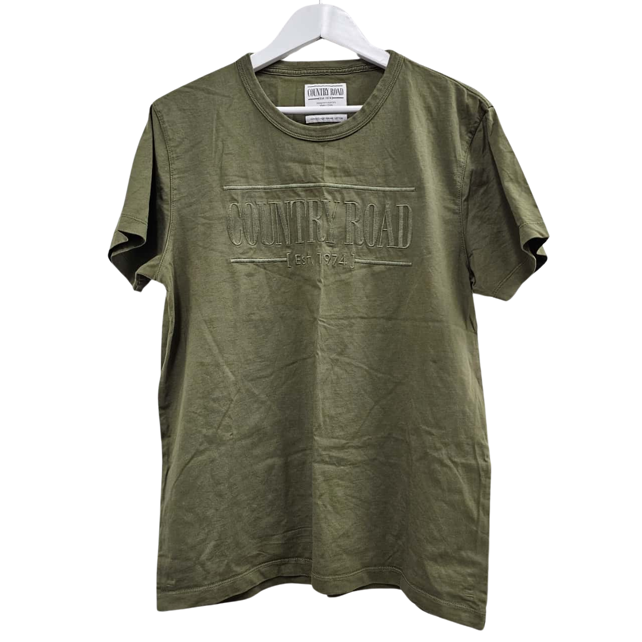 Country Road Mens Size L Australian Verified Cotton Heritage Logo T