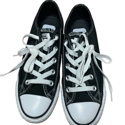 Converse Womens Size 5 Sneakers Black/White 