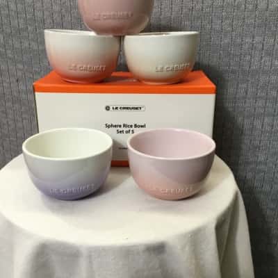 Le Creuset 11cm sphere rice bowls x5 new in box(s) - New With Tags