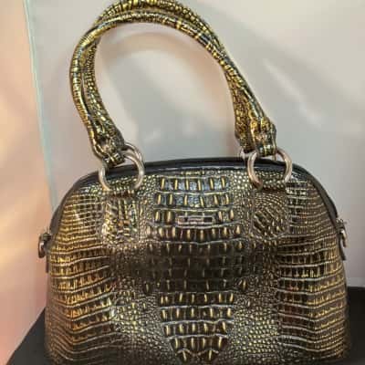 Serenade Beverly Hills Collection Regal Metallic Animal Print Women's Handbag