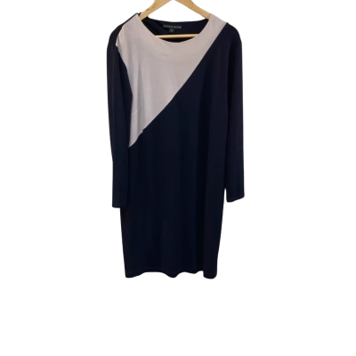 Paula Ryan Womens  Size L Grey / Navy Dress