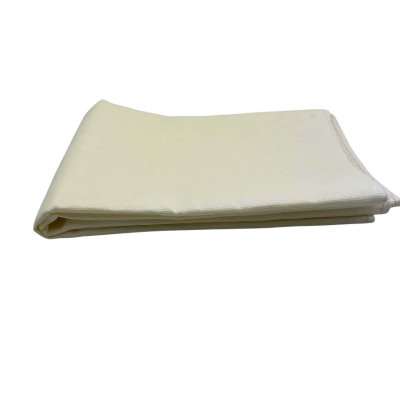 Aida Cross stitch canvas fabric. Cream.  153 x 150 cm.  Sun faded where stored