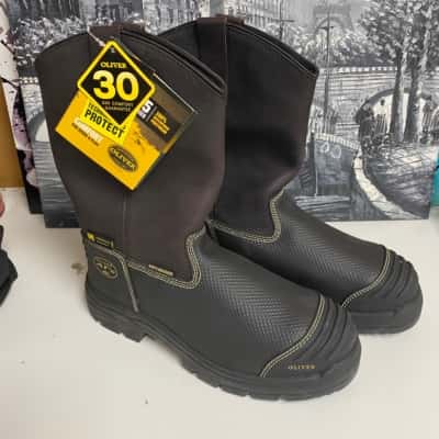 Mens Oliver Brown Pull on Riggers Boot 100% Waterproof Size 10.5