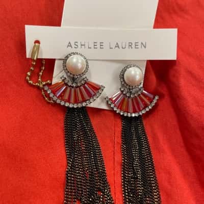 Ashlee Lauren Womens Earrings Multicoloured 
