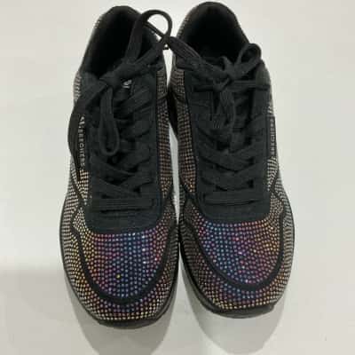 Skechers Womens  Size 6 Sneakers Black  / Multicoloured 