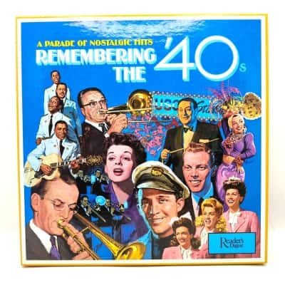 Readers Digest Box Set Of 8 Vinyl Records - Remembering The '40s - A Parade Of Nostalgic Hits - Condition Is excellent 