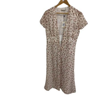 NEW The East Order Womens  Size L Midi Dress Floral 