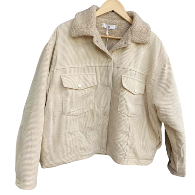 Valeria Label Womens  Size 14 Fleece Jacket Beige 