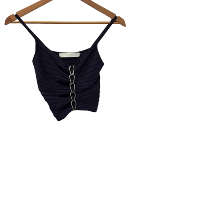 Dion Lee Womens  Size XS Party Top / Shoestring Strap Top Navy Blue 