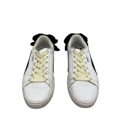 PUMA Basket black bow shoes size 8 US