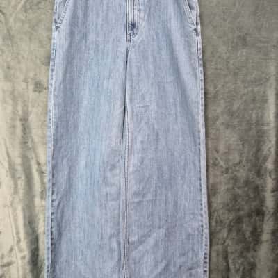 Lulu & rose dria denim palazzo jeans size 24