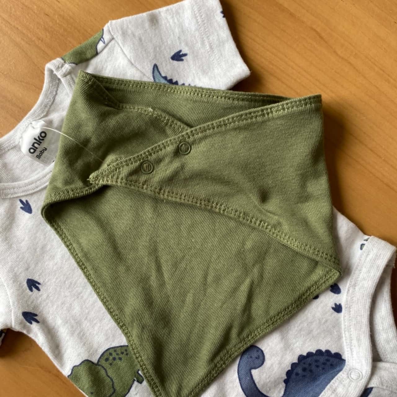 Anko Baby's Size 0000 3 Piece Set Khaki And Grey New With Tags (s)