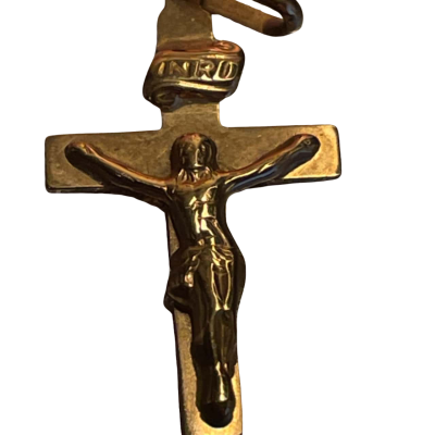  Women’s Pendant Gold Cross Marked 750