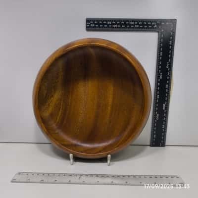 CCC Wooden Party Serving Bowl Vintage 