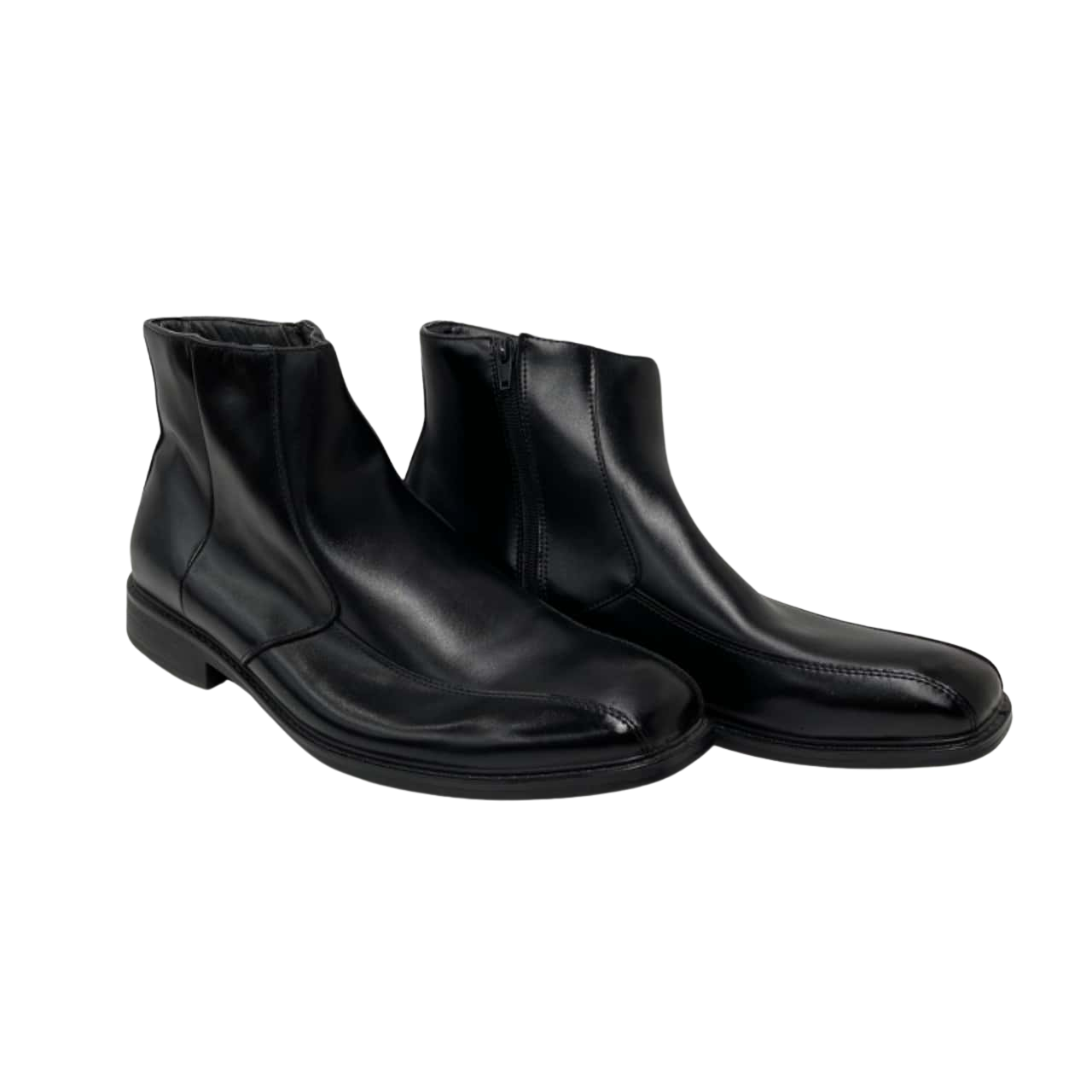 Hush Puppies Men's Tyrone Nappa Leather Ankle Boots – Black Chelsea Boots With Memory Foam, Wide Fit