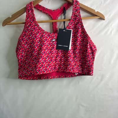 Tommy Hilfiger Womens Size M Racer Bra Blue / Multicoloured / Pink BNWT